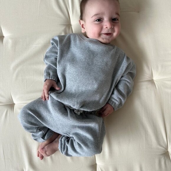 SIMPLE LITTLES Jogger Set Light Grey - Picture 1 of 6